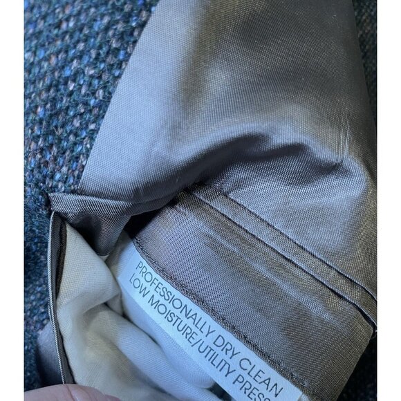 Lanvin Tweed Blazer Men’s Wool Gray 44R Made In USA - Picture 8 of 12